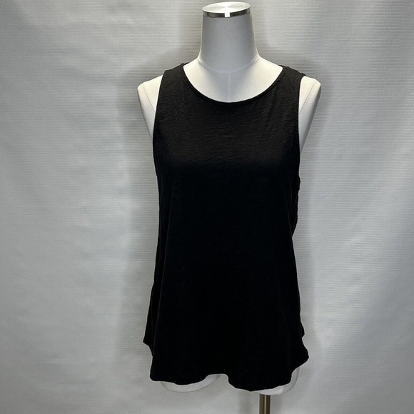Ro & De Anthropologie Back Bow Tie Tank Shirt Blouse Top Black Medium NEW $58 - Picture 2 of 10